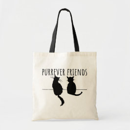 Purrever Friends Cute Cat Best Friends Tote Bag