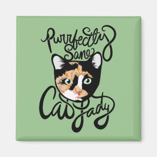 Purrfeces-kattendame Magneet