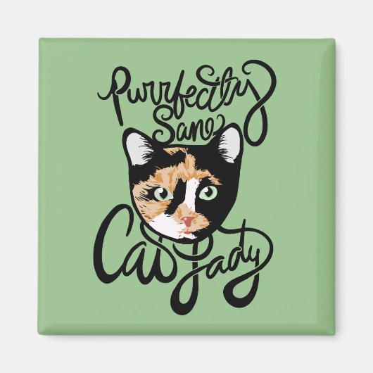 Purrfeces-kattendame Magneet (Voorkant)
