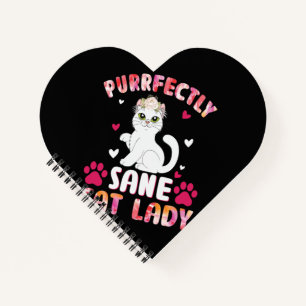 Purrfeces-kattendame Notitieboek