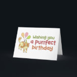 Purrfect Birthday Cute Cat Lover Funny Birthday Kaart<br><div class="desc">Ik wens je een welbewuste verjaardag. Grappig,  grappig en soms sarcastisch verjaardagskaarten voor je familie en vrienden. Haal deze leuke kaart voor je speciale iemand. Bezoek onze winkel voor meer coole verjaardagskaarten.</div>