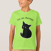 Purrfect Black kitten T-Shirt (Voorkant)