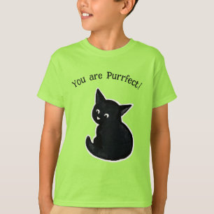 Purrfect Black kitten T-Shirt