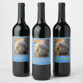 Purrfect Bliss Funny Cat Wine Label Wijn Etiket (Flessen)