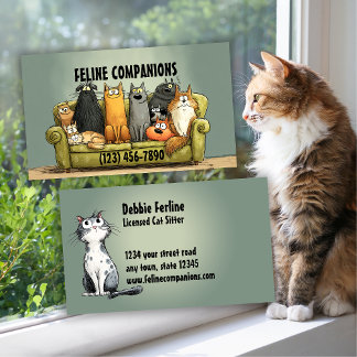 Purrfect Care – Cat Sitting Visitekaartje