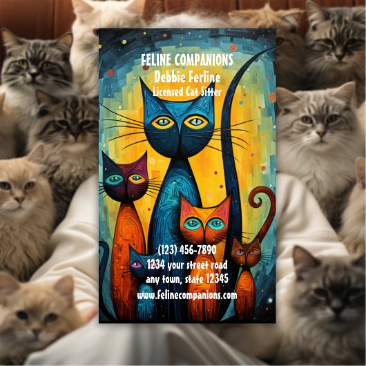 Purrfect Care – Cat Sitting Visitekaartje