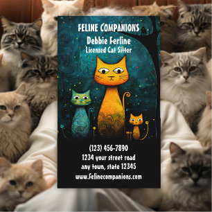 Purrfect Care – Kat Oppaservice Visitekaartje