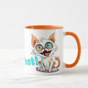 Purrfect - Cartoon nieuwigheid Funny Cat Mok
