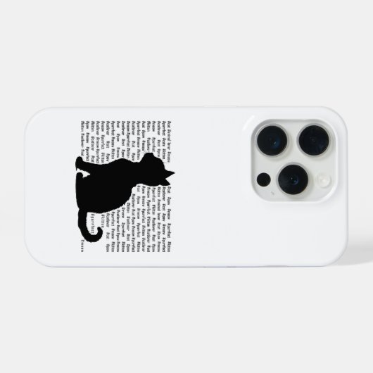Purrfect Cat Lover Gift  iPhone Hoesje (Achterkant horizontaal)