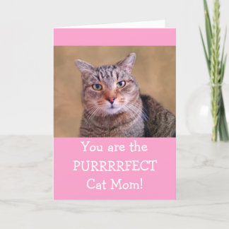 Purrfect Cat mam Moederdag Feestdagen Kaart