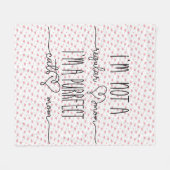 Purrfect Cat mama Fleece Deken (Voorkant (Horizontaal))