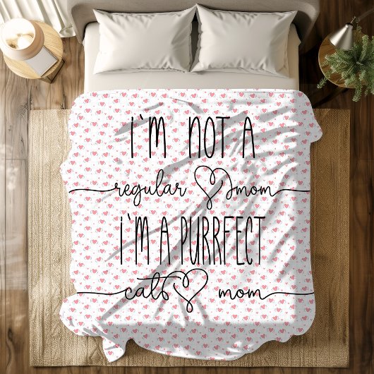 Purrfect Cat mama Fleece Deken