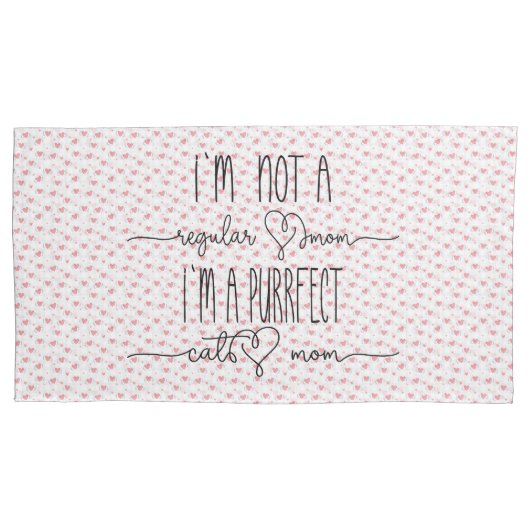 Purrfect Cat mama Kussensloop (Voorkant-Links)