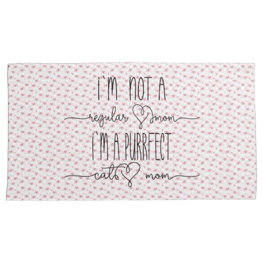 Purrfect Cat mama Kussensloop (Voorkant-Rechts)