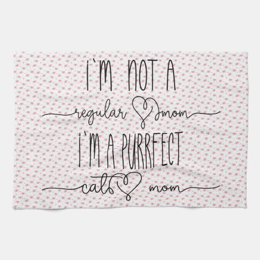Purrfect Cat mama Theedoek (Horizontaal)