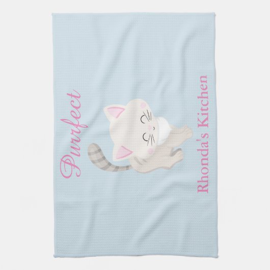 Purrfect Cat Theedoek (Verticaal)