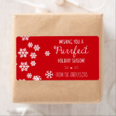 Purrfect Cat Thema Vakantie Groeten Etiket (Insitu)