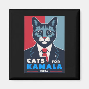 Purrfect Cats voor Kamala Harris 2024 President Magneet