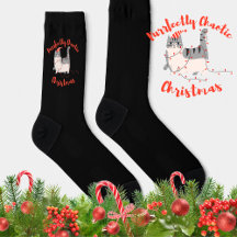 Purrfect chaotische Kerstmis Grappige Vakantie Kat