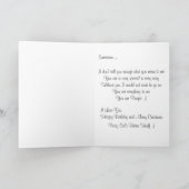 Purrfect Christmas Birthday Kaart Voeg notitie bin (Binnen)