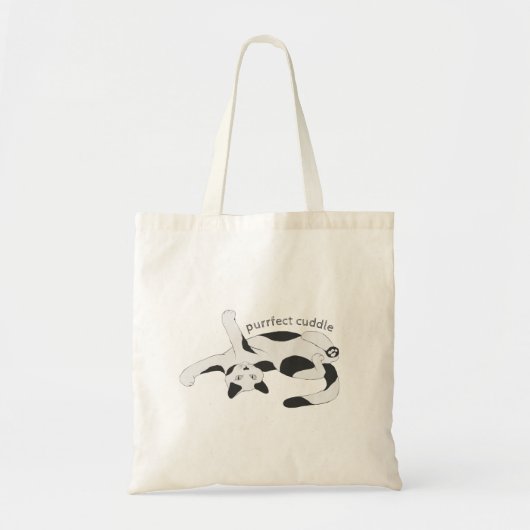 Purrfect Cuddle Kat Tote Bag (Voorkant)