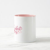 Purrfect Day Cute Pink Cat Mug Mok (Midden)