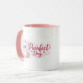 Purrfect Day Cute Pink Cat Mug Mok (Voorkant links)