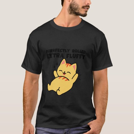 Purrfect Gerolde Extra Fluffy Kat Trillingen T-shirt (Voorkant)