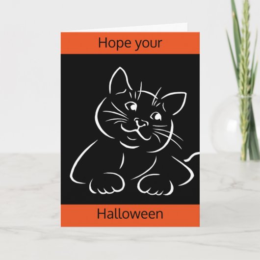 Purrfect Halloween Kaart (Voorkant)