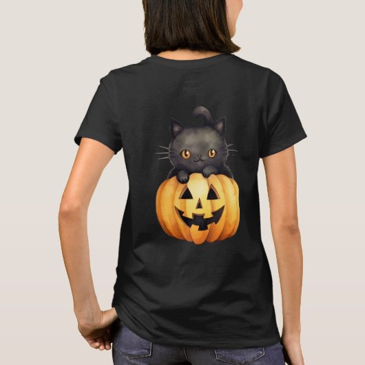 Purrfect Halloween t-shirt (Achterkant)