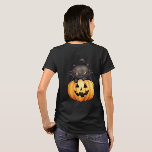 Purrfect Halloween t-shirt (Achterkant volledig)