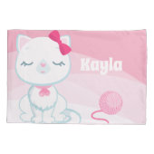 Purrfect Kat Kitten Meisjes Kussensloop (Achterkant)