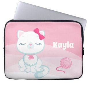 Purrfect Kat Kitten Meisjes Laptop Sleeve