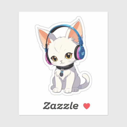 Purrfect Kawaii Cat Sticker (Vel)