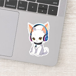 Purrfect Kawaii Cat Sticker