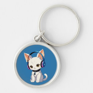 Purrfect Kawaii Kat Sleutelhanger