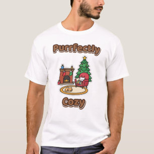 Purrfect Kerstkatten bij de Haard T-shirt