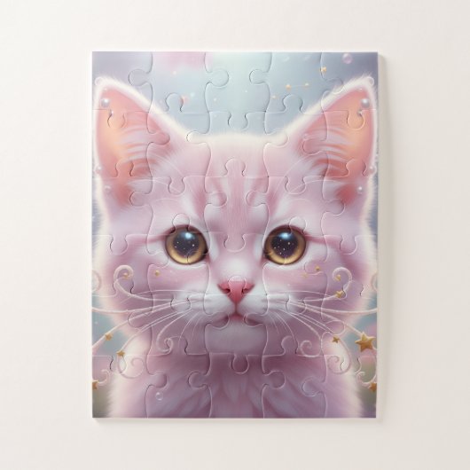 Purrfect Kitten -Schattig Whimsisch Legpuzzel (Verticaal)