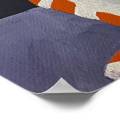 Purrfect Landing, Stripped Cat with a toy poster (Hoek)