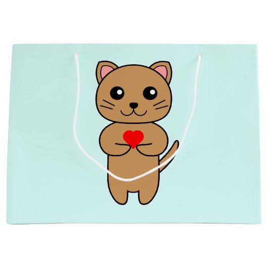 Purrfect Love Blue Groot Cadeauzakje (Voorkant)