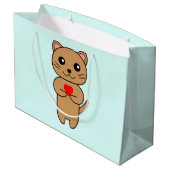 Purrfect Love Blue Groot Cadeauzakje (Achterkant Gekanteld)