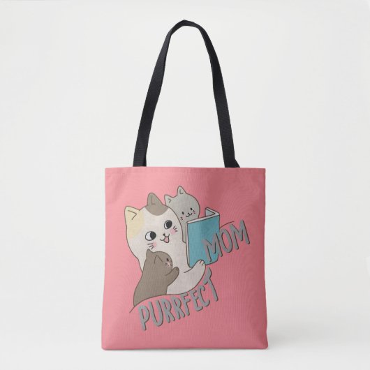 Purrfect mama tote bag (Voorkant)