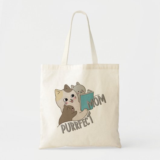 Purrfect mama tote bag (Voorkant)