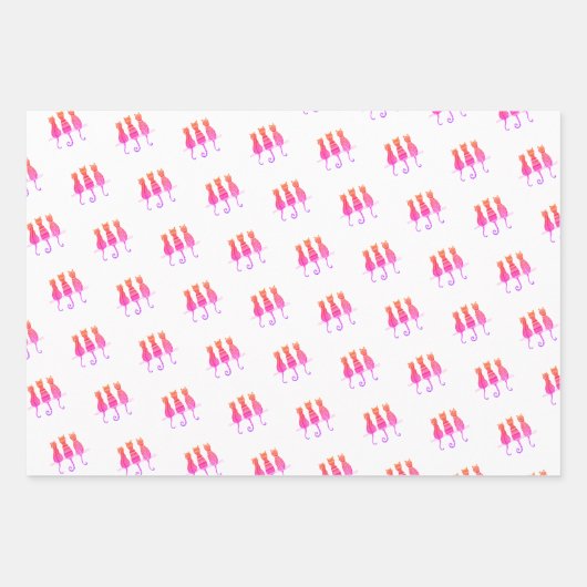 Purrfect Moments Cat-geïnspireerd Wrapping Papier Inpakpapier Vel (Voorkant 2)