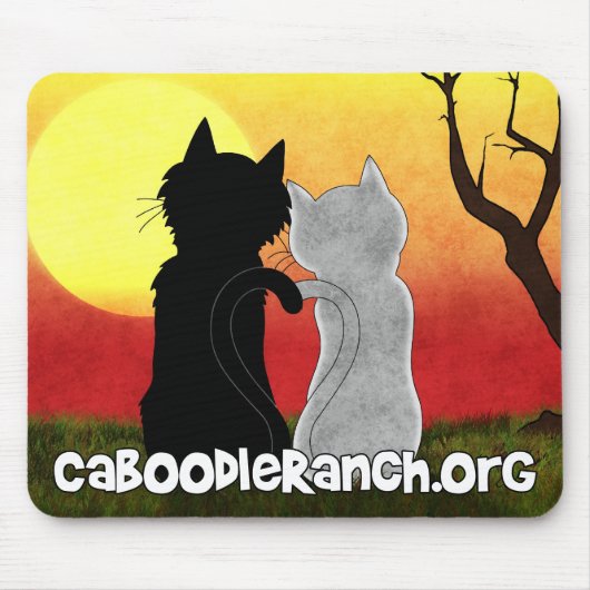 "Purrfect" Mousepad Muismat (Voorkant)