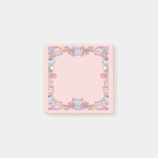 	Purrfect Notes – Cute Cat Border Sticky Notes