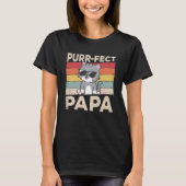 Purrfect Papa Kat Papa Katten Eigenaar Huisdieren  T-shirt (Voorkant)