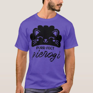 Purrfect Pierogi Schattig Schattige Pierogi Cat Lo T-shirt