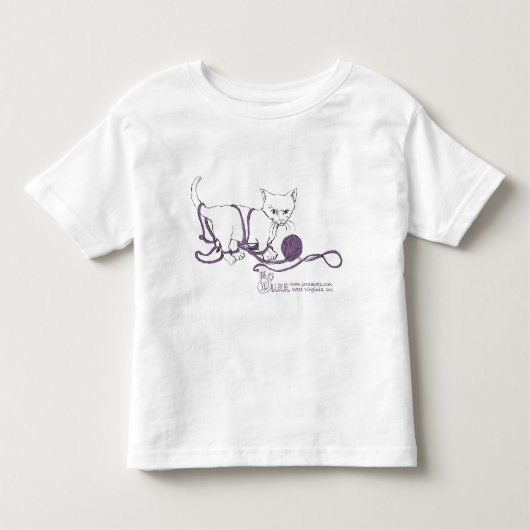 PURRfect Play-shirt! Toddlers T-shirt (Voorkant)