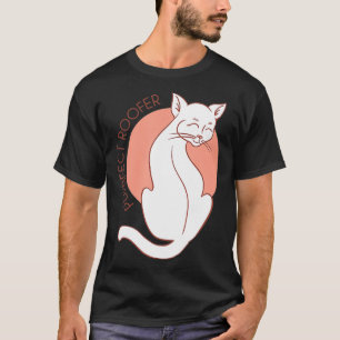Purrfect Roofer White Cat Lover Spint bontcadeau T-shirt